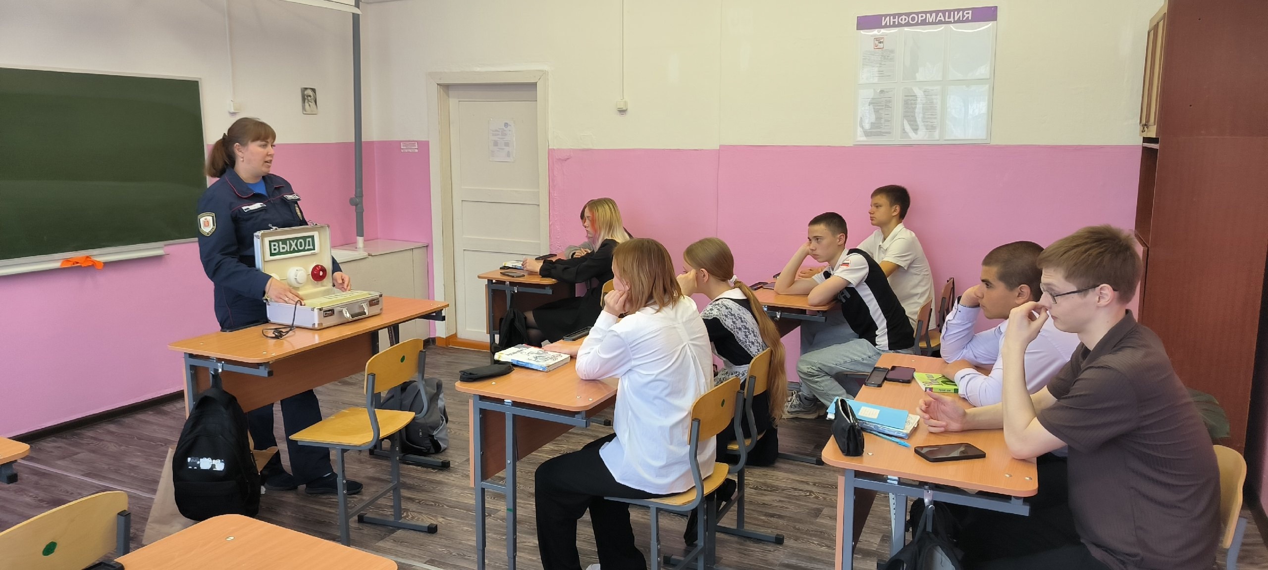 Урок безопасности в Озероучумской школе.